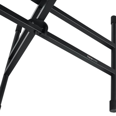 Gator - GFW-KEY-5100X - Deluxe Two Tier X Style Keyboard Stand - Black image 9