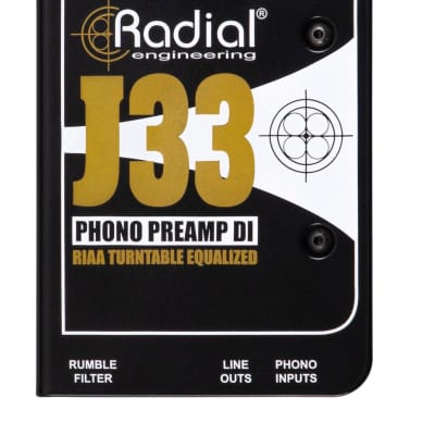 Radial J33 Riaa Turntable Preamp Direct Box image 1
