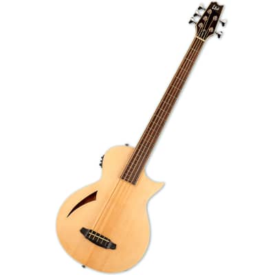 ESP LTD TL-5 Thinline 5-String Acoustic/Electric Bass - Natural for sale