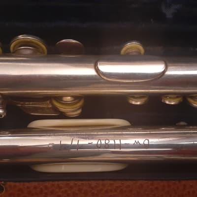 Very RARE August Richard Hammig RECITAL Professional Handmade Solid Silver German C Flute Plated Reform Head Joint Wave Adler Wing Headjoint Split-E High G/A Trill Offset-G C#/D# Foot Rollers Markneukirchen Germany image 11