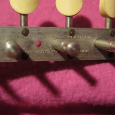 vintage 1920's waverly mandolin tuners "patent applied for" signed for Gibson A F style Loar martin image 19