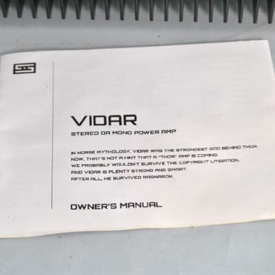 Schiit Vidar Power Amplifier Original Boxed image 6