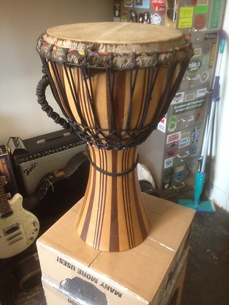 X8 Drums West Africa Ghana Djembe Drum, Adult Size 