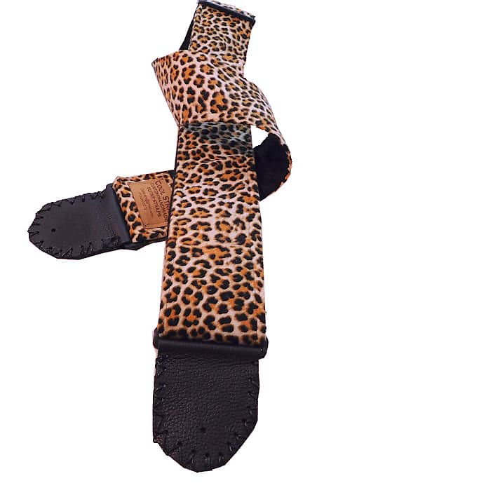 Coolstraps Custom Handmade Guitar Straps Leopard Print Guitar Reverb