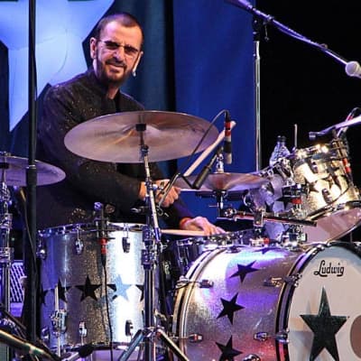 Ringo Starr's Stage Played and Signed  14" Remo Snare Drum Head. Authenticated! image 5