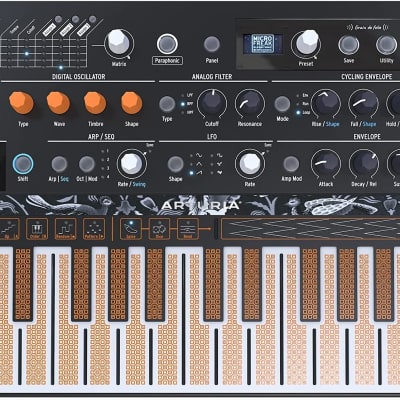 Arturia - MicroFreak Synthesizer Keyboard - 25-Key Hybrid Synth with PCB Keyboard, Wavetable & Digital Oscillators, Analog Filters image 1