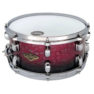 Tama Starclassic Walnut/Birch Snare Drum 13x6 Molten Dark Raspberry Fade image 1
