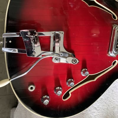 Framus Atlantic 5/113 Black Rose German Vintage Archtop Thinline Jazz guitar Body only No Neck 60’s image 6