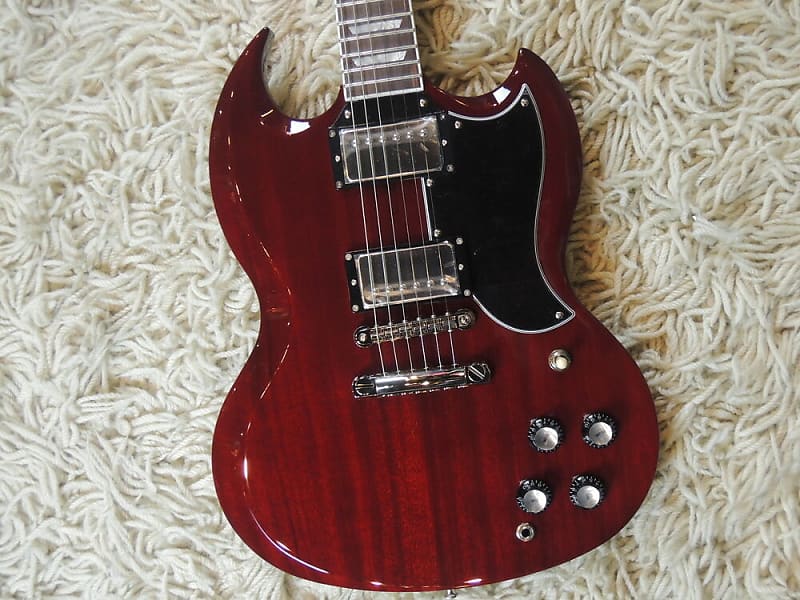 FGN Neo Classic DC10 Double Cut Wine Red SG Electric Guitar