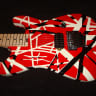 EVH Striped Series Van Halen Red White Black Electric Guitar with Case