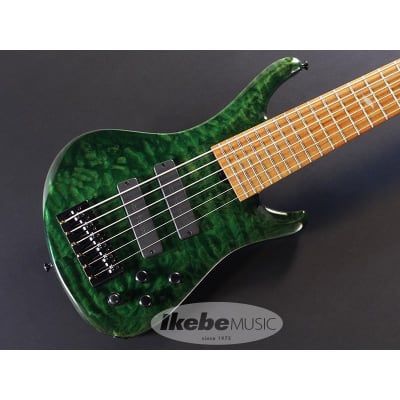 ROSCOE LG3006/35 Exhibition grade Quilted maple top, Emerald Green image 3