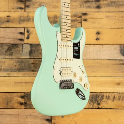 Fender American Performer Stratocaster HSS with Maple Fretboard 2022 - Satin Surf Green image 3