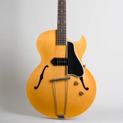 Gibson  ES-225TN Thinline Hollow Body Electric Guitar (1957), ser. #U389-18, original brown hard shell case. image 1