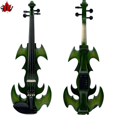 SONG 4/4 Green color Electric Violin,Ebony wood Parts,Free case bow for sale