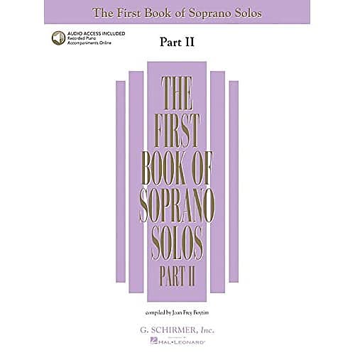 The First Book of Soprano Solos - Part II (Book/CD): Book/CD package (2 CDs) (Fi image 1