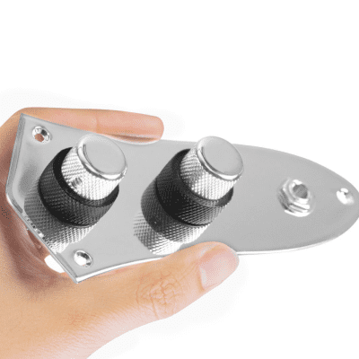 920D Custom JB-CON-CH/BK Upgraded Dual Pickup Bass Concentric Control Plate image 1