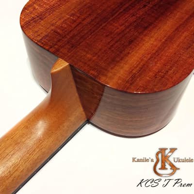 Kanile a KCS T Prem TRU-R Tenor ukulele with Premium Hawaii Koa wood #20426 Natural / High Gloss image 9