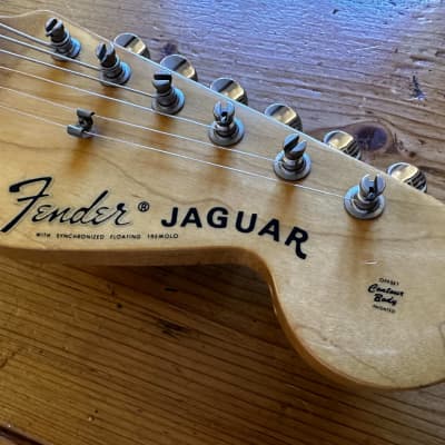 Fender Rare Mid 80's Jaguar 1966 Reissue Very Rare FujiGen MIJ E-Serial  Aged Olympic White | Reverb