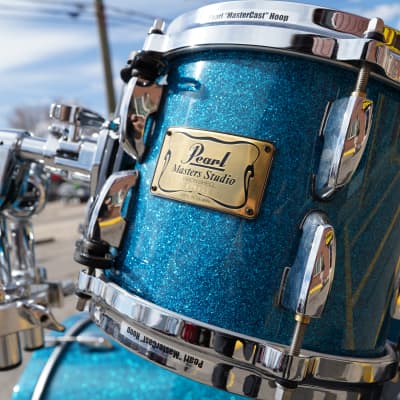 Pearl Masters BIRCH Studio Ocean Sparkle Lacquer 6pc Birch Shell Pack -No hdw. | 8,10,12,14,16,22'' image 3