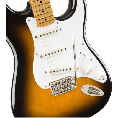 Squier by Fender Classic Vibe '50s Stratocaster Guitar, Maple, 2-Color Sunburst image 3