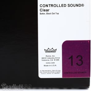 Remo Controlled Sound Clear Drumhead - 13 inch - with Black Dot image 4