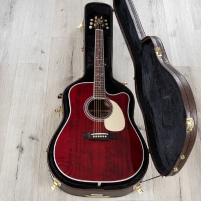 Takamine JJ325SRC John Jorgenson Signature Acoustic-Electric Guitar, Gloss Red image 14