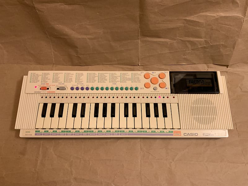 Casio Tone Bank PT-88 32Key keyboard Synth 80s White Very Good