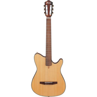 Ibanez FRH10N-NTF FRH Series Classical Acoustic Electric Guitar, Natural Flat image 1