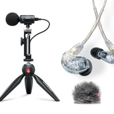 Shure MV88 Portable Videography Kit With SE215-CL Earphones image 1