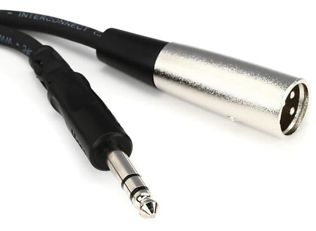 Hosa - HSX005 - Pro Balanced Interconnect Cable - REAN 1/4 in TRS to XLR3M - 5ft image 1