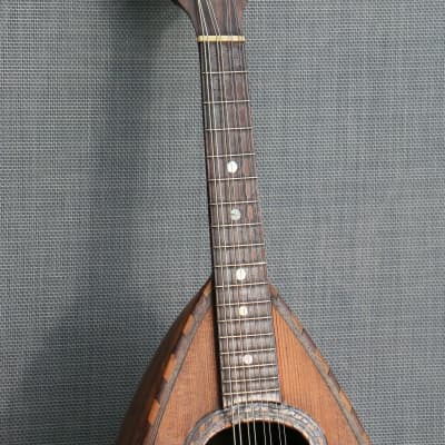 MANDOLIN ANTIQUE ITALIAN BOWLBACK ‘IL GLOBO’ 1890s ITALY image 3
