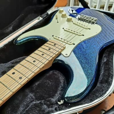 Fender Stratocaster FSR 2004 Flip Flop Green Blue Sparkle Flake image 4
