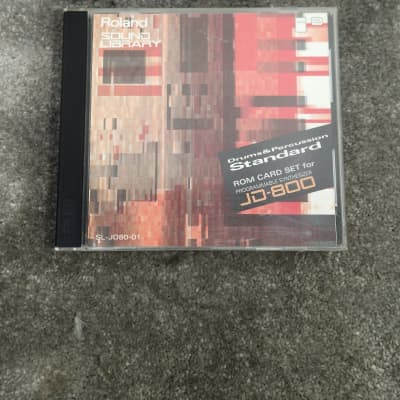 Roland Drums and Percussion standard ROM card SL-JD80-01 - Enhances Sound Library, Easy Installation - Excellent w/ Original case