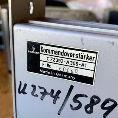 Siemens U274 amplifier module original vintage Germany Micpre line amp discrete haufe transformer image 2