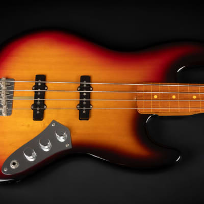 2010 Fender USA Jaco Pastorius Artist Series Signature Fretless Jazz Bass RW - 3-Color Sunburst | OHSC image 4