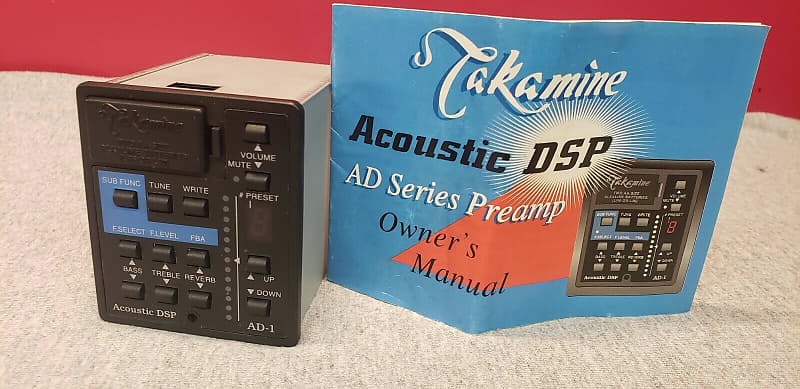 Takamine AD-1 Digital effects Preamp with original owner's manual