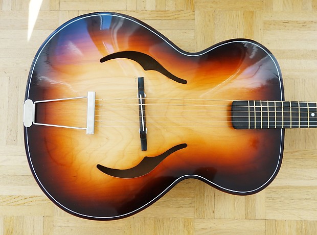 HÜTTL Archtop ~1959 Germany - much like Hofner  FREE SHIPPING TO THE USA image 1
