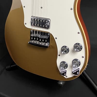 Schecter PT Fastback Electric Guitar Gold Top Finish image 4