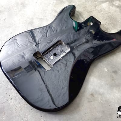 Unknown S-Style Guitar Body #1 (1990s, Black) image 11