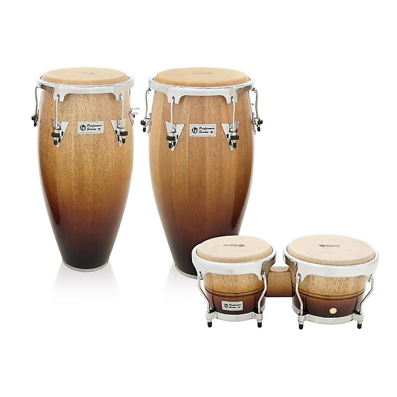 LP Performer Series 2-Piece Conga and Bongo Set with Chrome LP Performer Series 2-Piece Conga and Bongo Set with Chrome