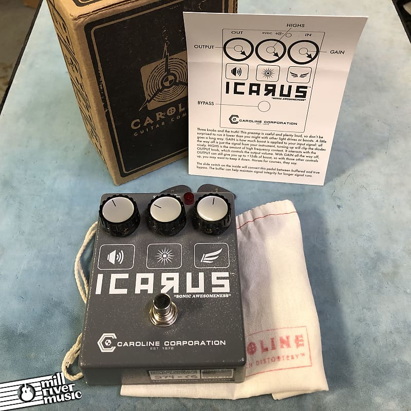 Caroline Guitar Company Icarus V2 Overdrive Effects Pedal w/ Box image 1
