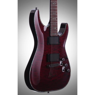 Schecter C-1 Hellraiser Electric Guitar, Black Cherry image 5