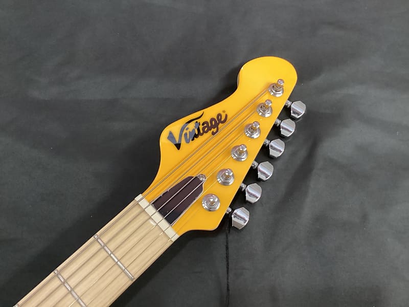 Vintage V6M24DY ReIssued Electric Guitar/Daytona Yellow