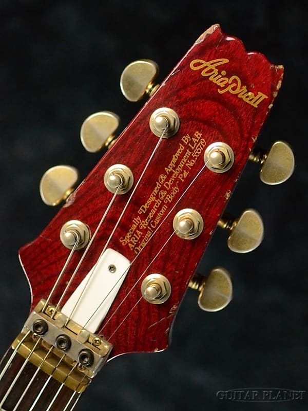 Aria Pro II PE-R80 ''Mod.''【Kahler Style Tremolo!】【Japan Vintage!】 1983  SR(See-through Red)