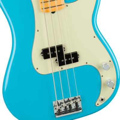 Fender American Professional II Precision Bass. Maple Fingerboard, Miami Blue image 5