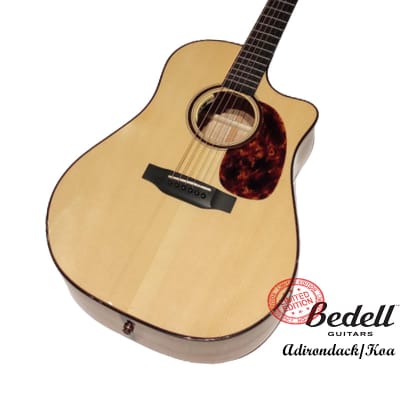 Bedell Limited Edition Dreadnought Cutaway Adirondack Spruce Figured Koa handcrafted electronics guitar image 11