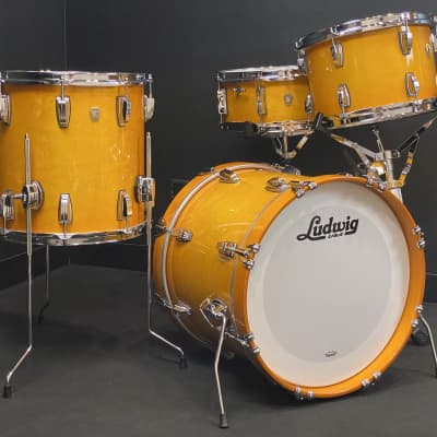 Ludwig 18/12/14/5x14" Classic Maple Drum Set - Golden Slumbers. VIDEO image 2