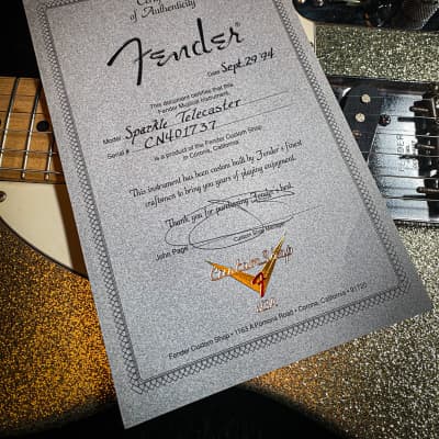 Fender  Telecaster custom shop  1994 Sparkle image 9