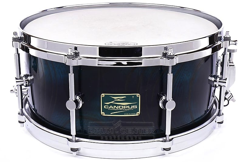 Canopus Zelkova Snare Drum 14x6.5 Limited Gunjo Lacquer | Reverb
