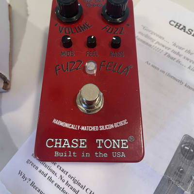 Reverb.com listing, price, conditions, and images for chase-tone-red-velvet-fuzz